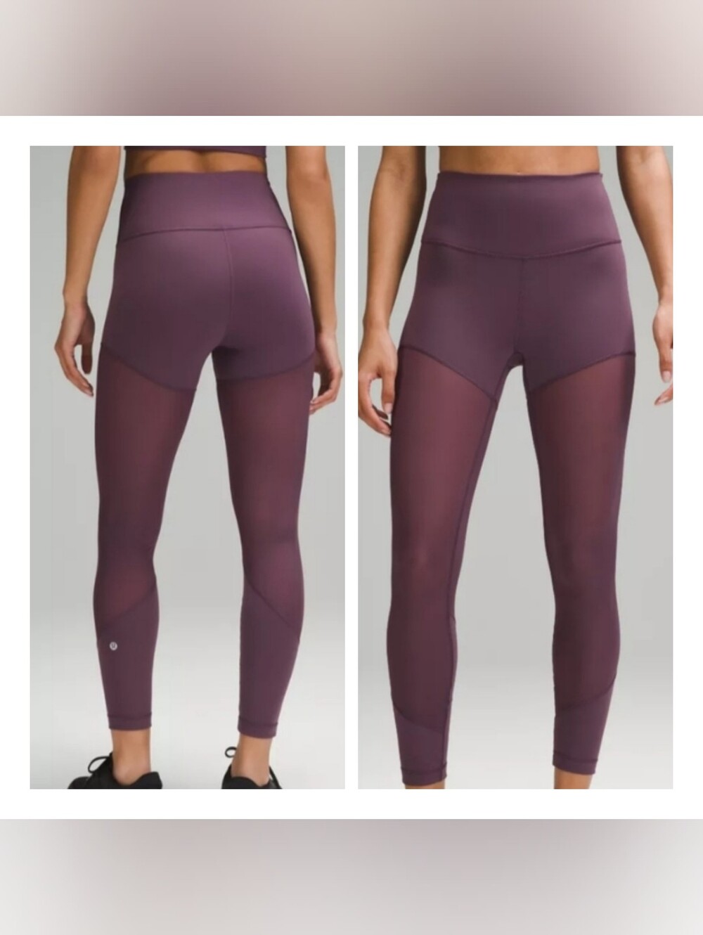 Lululemon Women 6 Wunder Train High-Rise Mesh